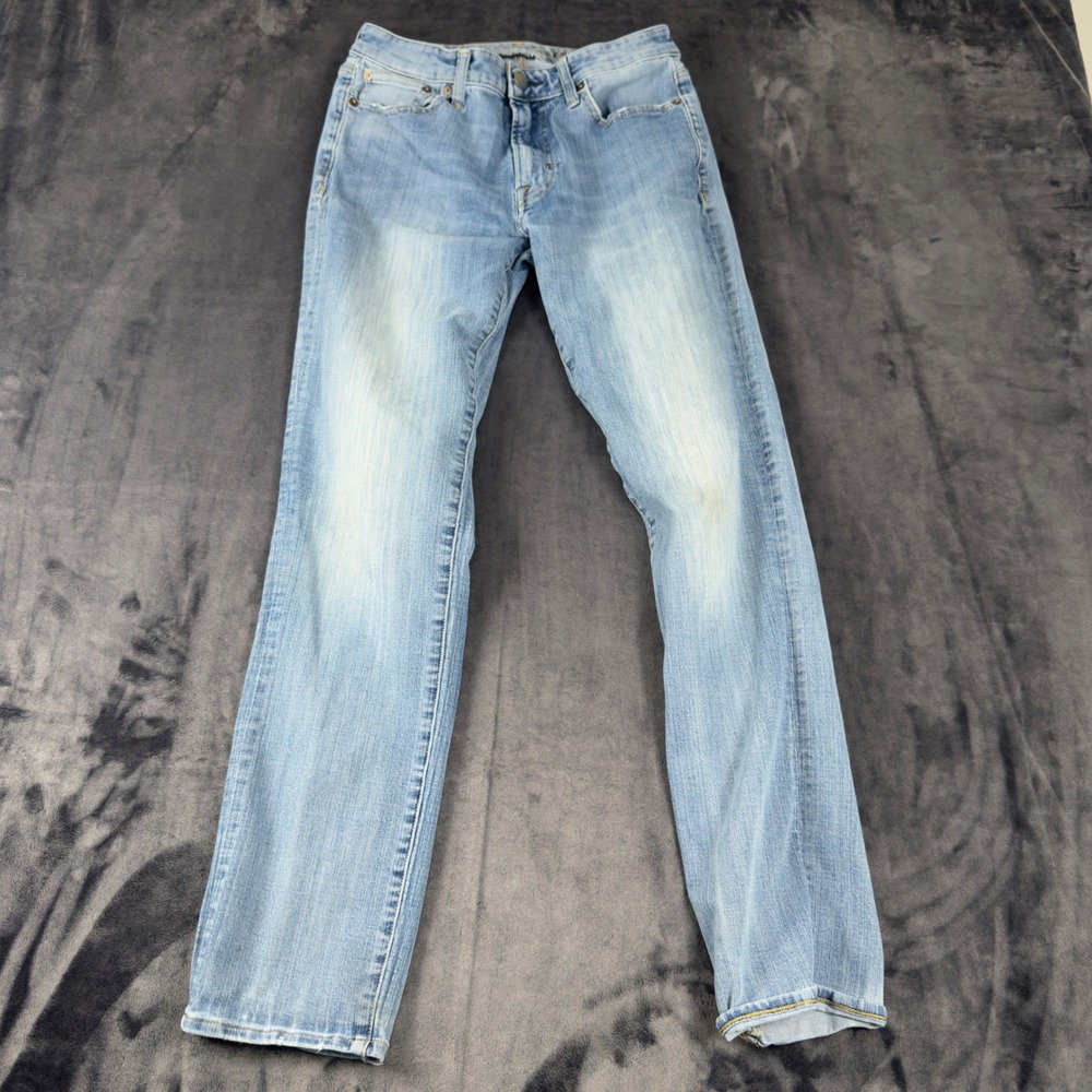 American Eagle Slim Straight Jeans Mens 30x34 Light Wash Extreme Flex 4